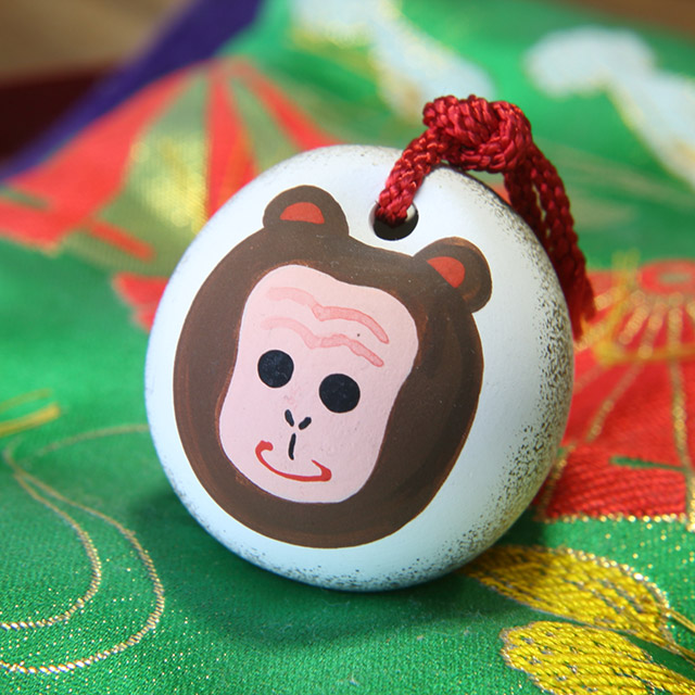 干支土鈴　申（さる）