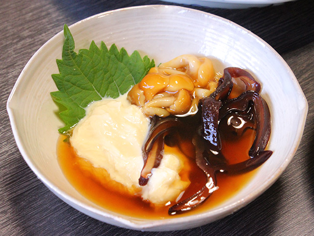 普茶料理の菜単　豆皮巻（トウピュウチュア）