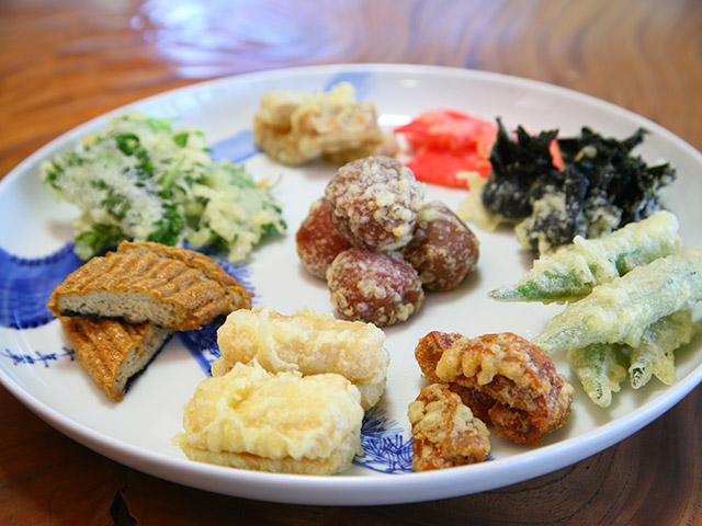 普茶料理の菜単　油糍（ユジ）